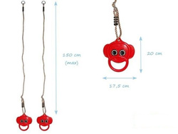 Anneaux de Gymnastique en Plastique MONKEY