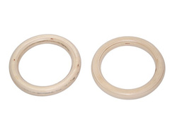 Anneaux de Gymnastique en Bois (sans cordes)