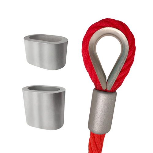 Anneau ovale en aluminium 24 mm 16EK