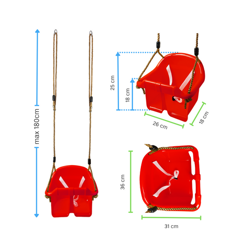 Balançoire bébé en plastique ECO