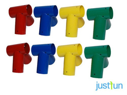 2 x Raccord balançoire Rond Ø100 mm, 100°