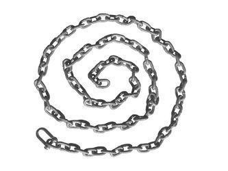 Jeu de chaînes en métal galvanisé un point 5mm - 1,8m