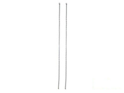 Siège de balançoire LUX avec eu de chaînes en acier inoxydable un point 5 mm - 1,8 m