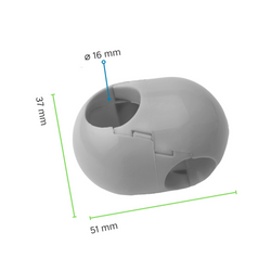 Jonction Croisillon pour Corde armée ø 16 mm - escalade, balançoire
