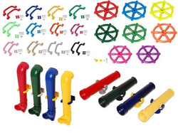 Télescope + Poignées en Plastiques 240 x 75 mm + Gouvernail pour Bateau + Périscope pour Enfants