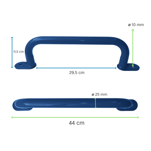 Poignée en Metal 350 mm