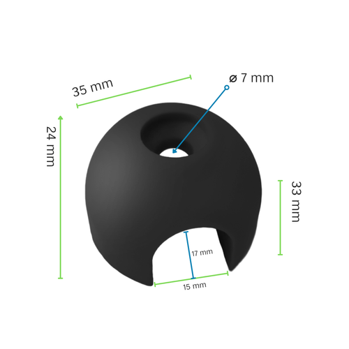 Jonction Murale pour Corde armée ø 16 mm