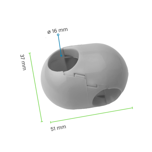 Jonction Croisillon pour Corde armée ø 16 mm - escalade, balançoire