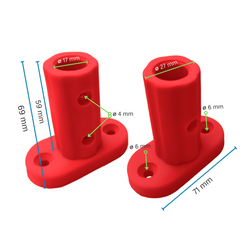 Pied de Fixation pour Corde armée Ø16 mm ECO