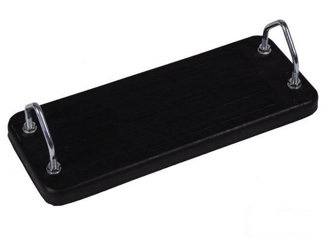 Siège de balançoire en Caoutchouc + 2 x Monture en mètal pour siège M10