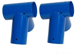 2 x Raccord balançoire Rond Ø100 mm, 100°