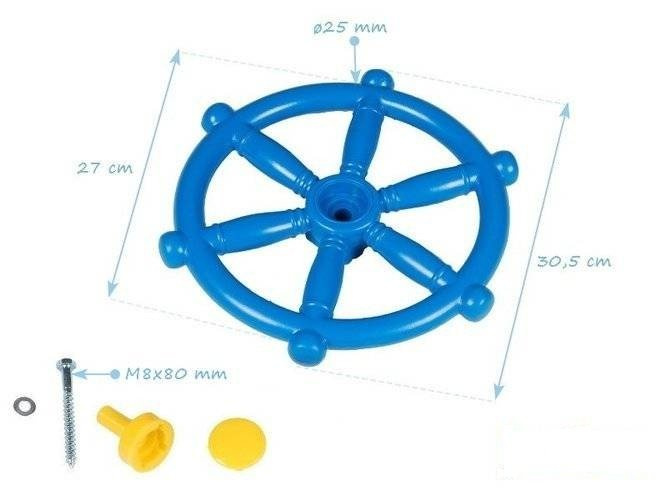 Télescope + Poignées en Plastiques 240 x 75 mm + Gouvernail pour Bateau + Périscope pour Enfants