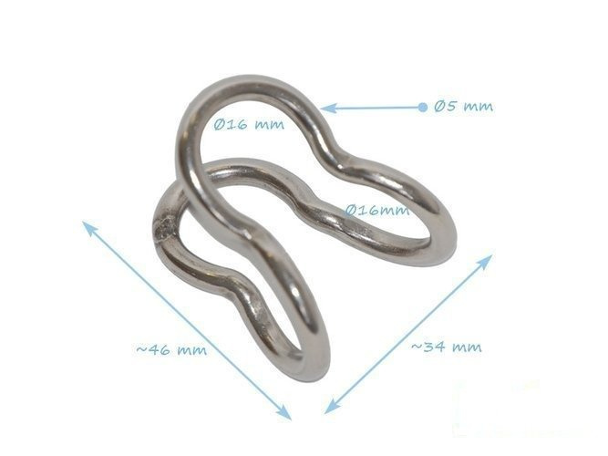 Virole à joint croisé en acier inoxydable type U 16 mm