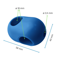 Une pièce jonction Croisillon pour Corde armée Ø18 mm