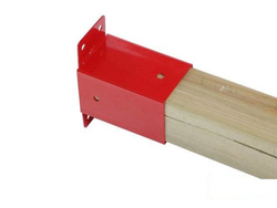 Connecteur mural carré pour balançoire - aire de jeux 90/90 mm