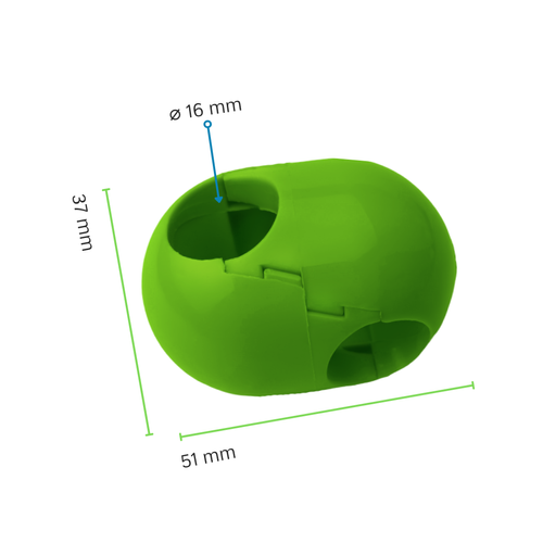 Jonction Croisillon pour Corde armée ø 16 mm - escalade, balançoire