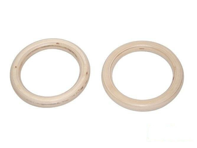 Anneaux de Gymnastique en Bois (sans cordes)