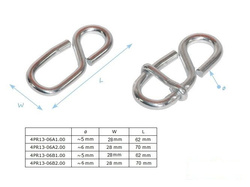Huit de réglage de Corde 5x60 mm