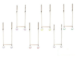 Trapèze Balançoire en Bois avec Anneaux de Gymnastique