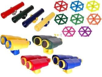 Télescope + Gouvernail pour Bateau + Jumelles pour Enfants