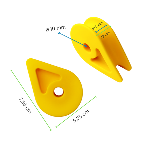 Cosse en Plastique avec Trou Rond M10