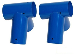 2 x Raccord balançoire Rond Ø100 mm, 100°