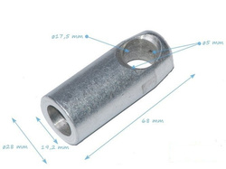 Aluminium Jonction de Type 16T pour Corde armée ø 16 mm
