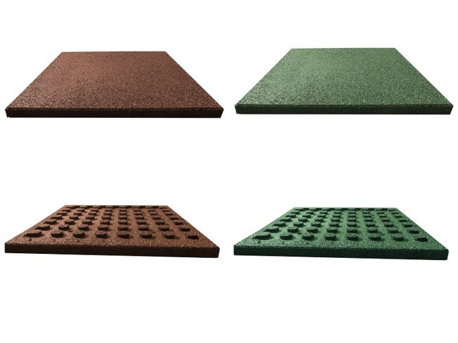 Tapis caoutchouc 500x500x35 mm