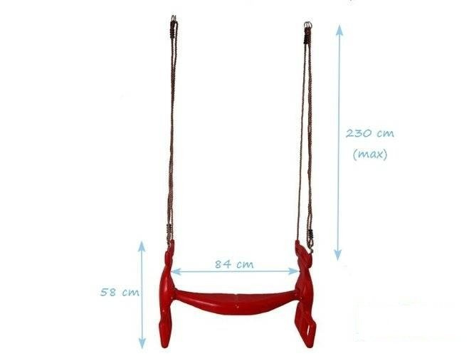 Balançoire Double en Plastique