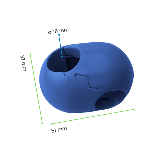 Jonction Croisillon pour Corde armée ø 16 mm - escalade, balançoire