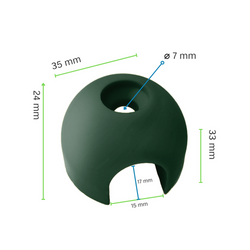 Jonction Murale pour Corde armée ø 16 mm