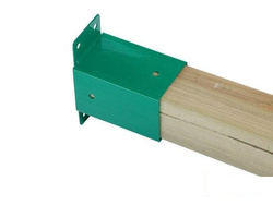 Connecteur mural carré pour balançoire - aire de jeux 90/90 mm