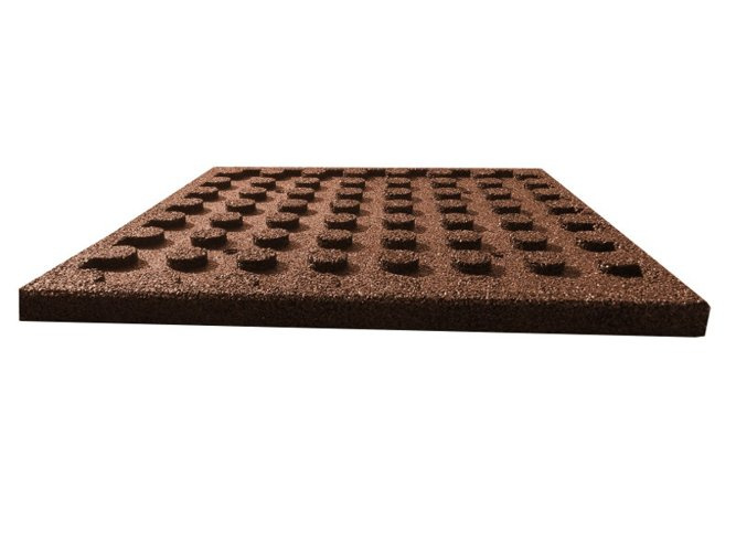 Tapis caoutchouc 500x500x35 mm