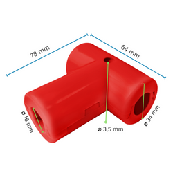 Jonction de Type T STANDARD pour Corde armée ø 16 mm