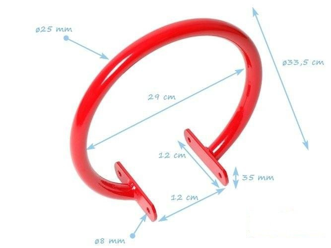 Poignèe en mètal pour Poutre Ø240