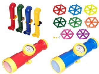 Gouvernail pour Bateau + Périscope pour Enfants + Télescope avec Boussole